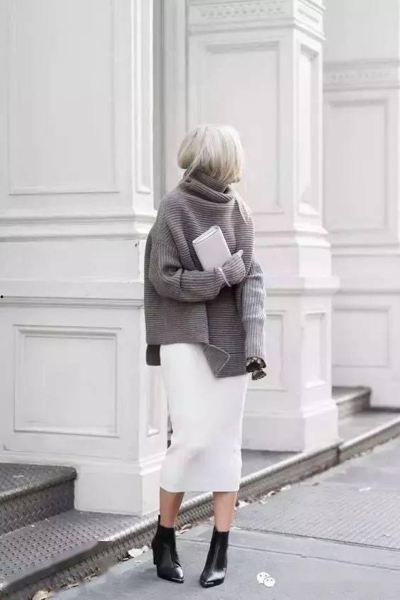 白毛衫网红圆领图片,时尚新宠儿的魅力解析